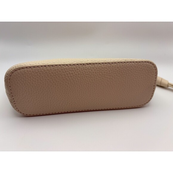 Alf the Label Grande & Petite  Pouch Set Red Pebbled Leather Bone & Carabiner - Picture 9 of 10